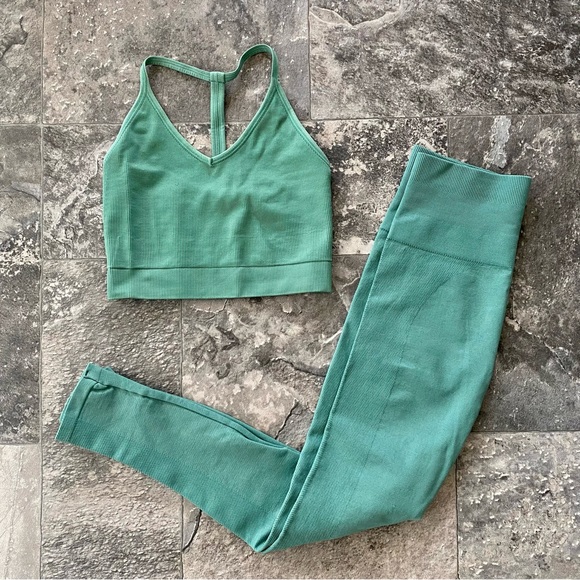 Spiritual Gangster Workout Yoga Bralette Crop Top Green Size XS/S - Picture 6 of 8